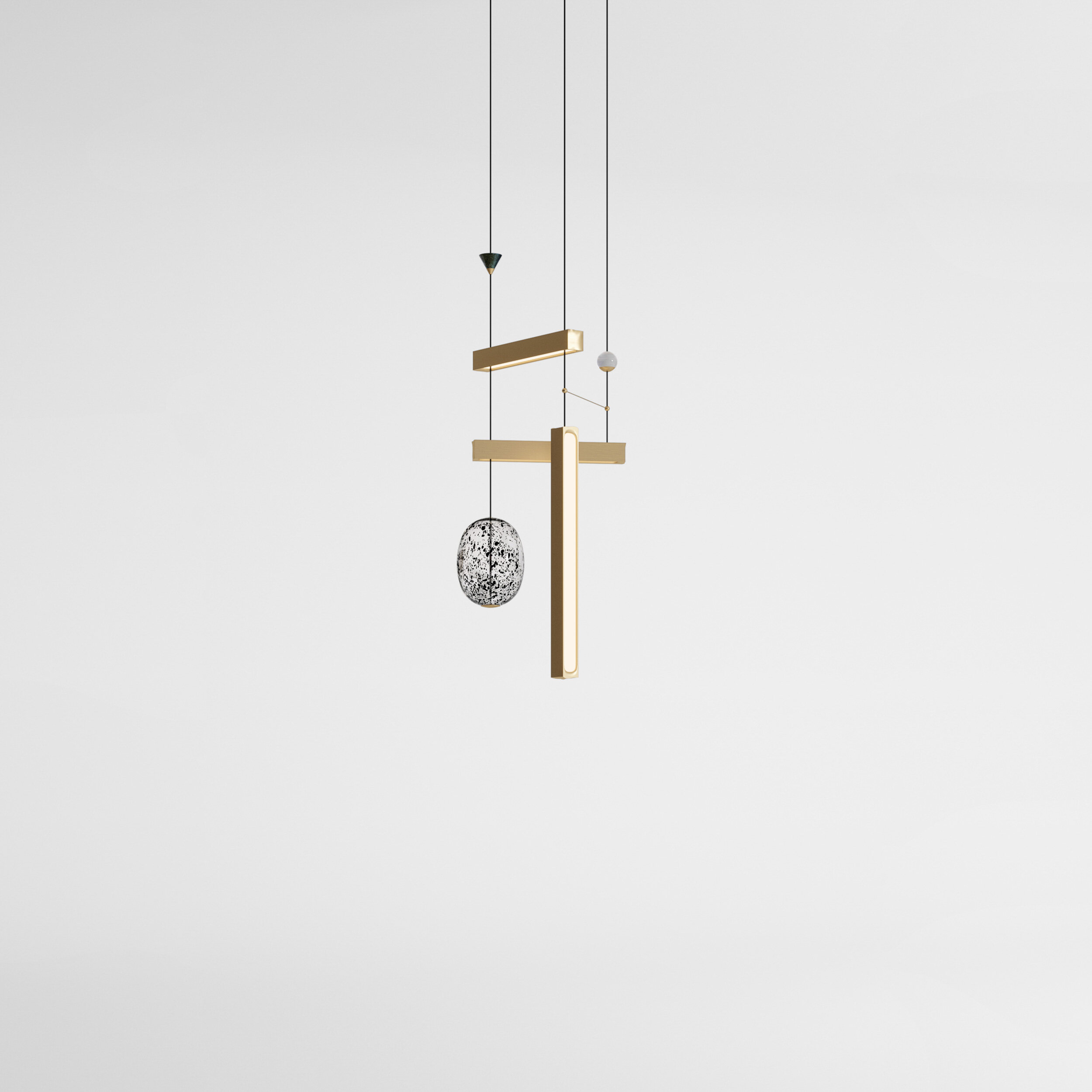 MILKY WAY CHANDELIER 7 シャンデリア Milky Way Chandelier Vertical | Giopato & Coombes